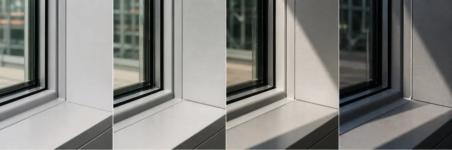 Fresh sealant cross-sections at successive cure stages with the centre remaining uncured after a surface skin forms